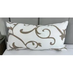 Kissen 40x23 cm Braunes Ornament