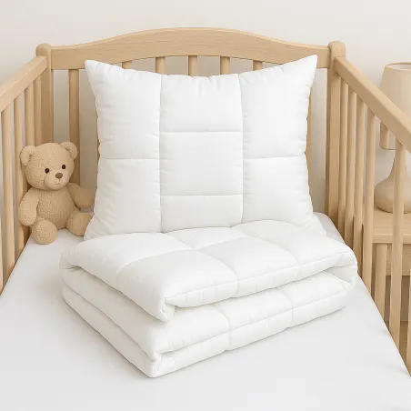 Winter-Kinderset aus Baumwolle 500 g/m², Bettdecke 100x135 cm und Kissen 40x60 cm