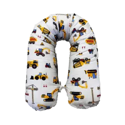 Kissenbezug für Babykissen Nutzfahrzeuge 25x145 cm