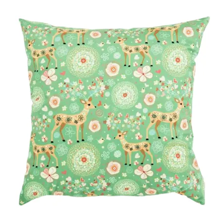Dekoratives Kissen Hirschkind 45x45 cm mit Waldmotiv, ideal für das Wohnzimmer