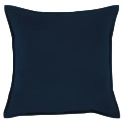 Marineblaues dekoratives Plüschkissen 45x45 cm aus weichem Material