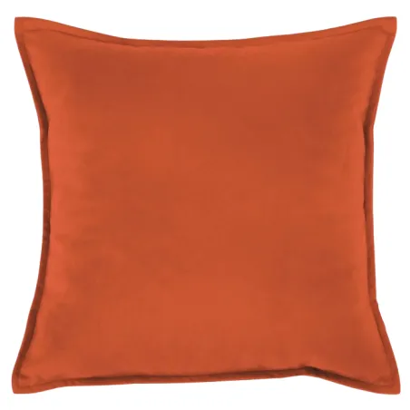 Dekoratives Plüsch-Kissen 45x45 cm in Koralle aus weichem Material