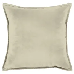 Dekokissen Plyš 45x45 cm in perlfarben, ideal für das Wohnzimmer