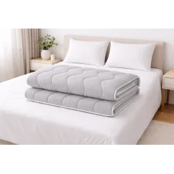 Ganzjahres-Bettdecke Medical Grau aus Mikrofaser 140×200 cm