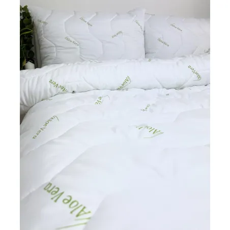 Französisches Bettwäscheset mit Aloe Vera, ideal für ein komfortables Schlafzimmer