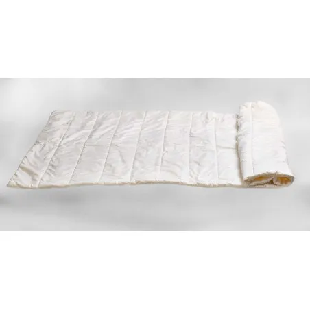 Bettdecke aus Lammwolle 140x200 cm – Natur, Ganzjahres, Deluxe Qualität