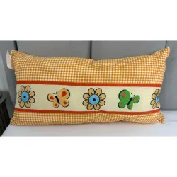Kinderkissen 40x23 cm Schmetterlinge und Blüten