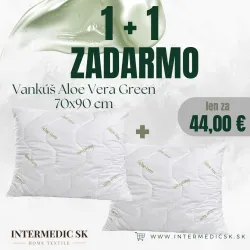 1+1 GRATIS Kissen Aloe Vera Green 70x90 cm – hypoallergen (2er)