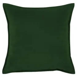 Dekoratives Plüschkissen 45x45 cm - Dunkelgrün, weicher Stoff