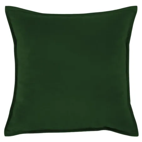Dekoratives Plüschkissen 45x45 cm - Dunkelgrün, weicher Stoff