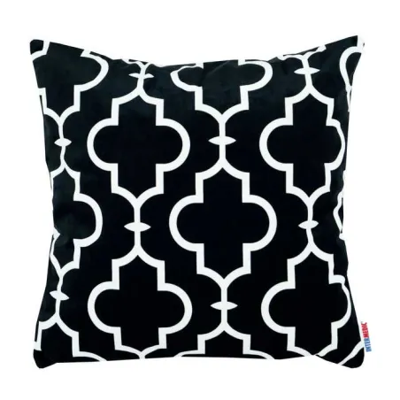 Schwarzes dekoratives Kissen Maroko 60x60 cm mit elegantem Muster