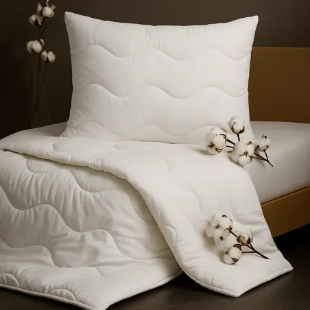 Medic Set mit Bettdecke und Kissen, 100% Baumwolle, ganzjähriger Bettwäsche-Satz