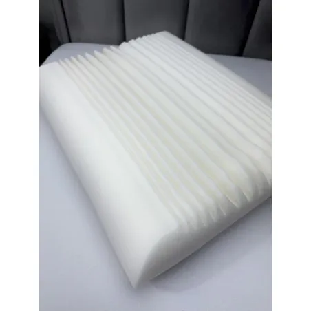 Anatomisches Kissen Aloe Vera 38x48/12 cm aus profilierter PUR-Schaumstoff