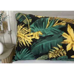 Seitenschläferkissenbezug Jungle Black – 100% Baumwolle, 125 g/m², 50x150 cm