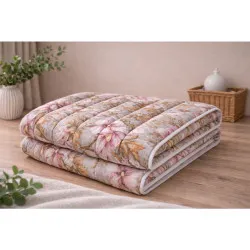 Ganzjahres-Bettdecke Flowers Mikrofaser 140x200 cm