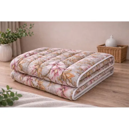Ganzjahres-Bettdecke Flowers Mikrofaser 140x200 cm, ideal für das ganze Jahr