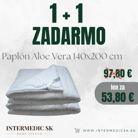 Aloe Vera Bettdecke 140x200 cm, hypoallergen, Mikrofaser für ganzjährig Nutzung