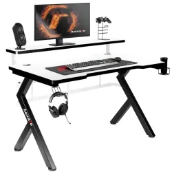 Hero 5.0 Gaming-Schreibtisch Weiß 120 cm