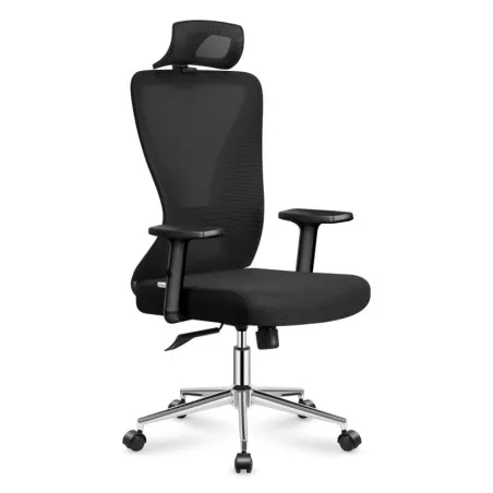 Manager 3.5 Schwarz ergonomischer Bürostuhl mit verstellbarer Höhe und Lendenstütze