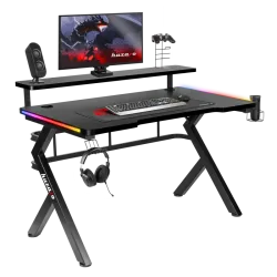 Hero 5.0 RGB Gaming-Schreibtisch Schwarz 120 cm
