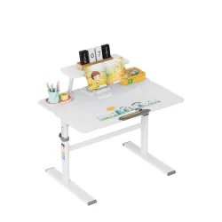 Study 3.7 Grau Verstellbarer Kinderschreibtisch 90 cm
