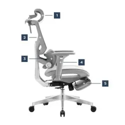 Expert 8.7 Grau Mesh Ergonomischer Gaming-Stuhl 14