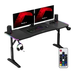 Hero 4.6 RGB Gaming-Schreibtisch 160 cm Schwarz