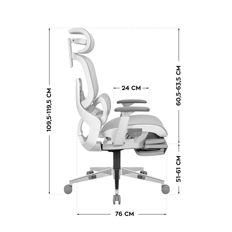 Mark Adler Expert 9.3 Grau Ergonomischer Gaming-Stuhl 8
