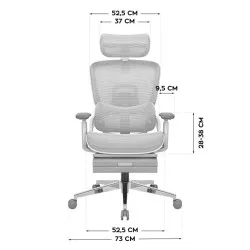 Mark Adler Expert 9.3 Grau Ergonomischer Gaming-Stuhl 10