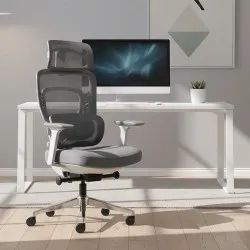 Visioner 6.1 Grau Bürostuhl mit Massage 3