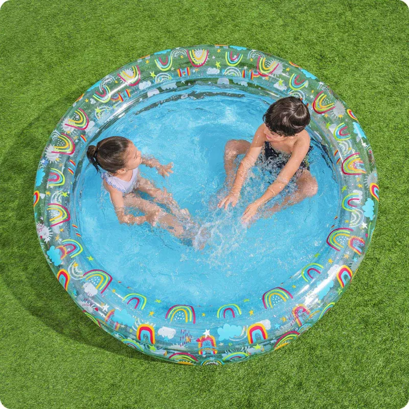 Bunter Obstpool 150 x 53 cm, ideal für den Garten im Sommer