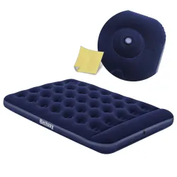 Aufblasbare Luftmatratze 191x137x28 cm mit integrierter Fußpumpe Bestway 67225