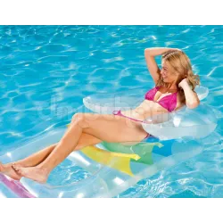 Aufblasbare Luftmatratze 165 x 89 cm, bequem zum Entspannen im Wasser, Bestway 43011