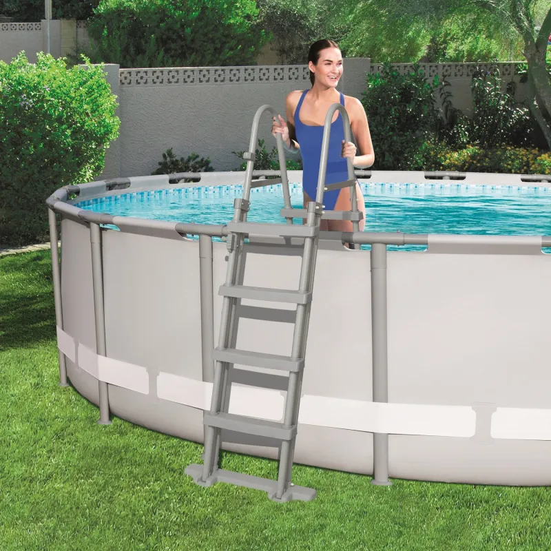 Poolleiter 122 cm, einfacher Zugang zum Wasser im Garten