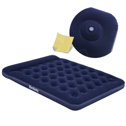 Aufblasbare Luftmatratze 203x152x28 cm mit eingebauter Fußpumpe Bestway 67226