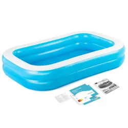 Bestway 54006 Aufblasbare Familien-Pool 262 x 175 x 51 cm
