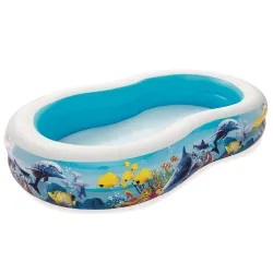 Aufblasbarer Pool Fische 262 x 157 x 46 cm Bestway 54118
