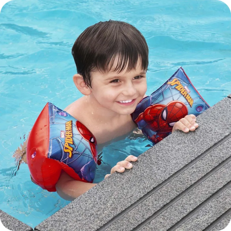 Spiderman Schwimmflügel aus strapazierfähigem Material für Sicherheit