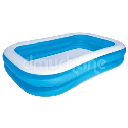 Blauer aufblasbarer Familienpool 262 x 175 x 51 cm Bestway 54006 für den Garten