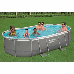 Kinder Garten-Stahlrahmenbecken, 488 x 305 x 107 cm, 18-teilig Bestway 56448