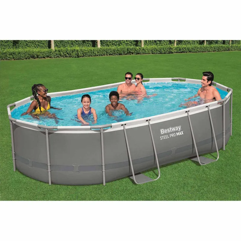 Kinder Garten-Stahlrahmenbecken, 488 x 305 x 107 cm, 18-teilig Bestway 56448