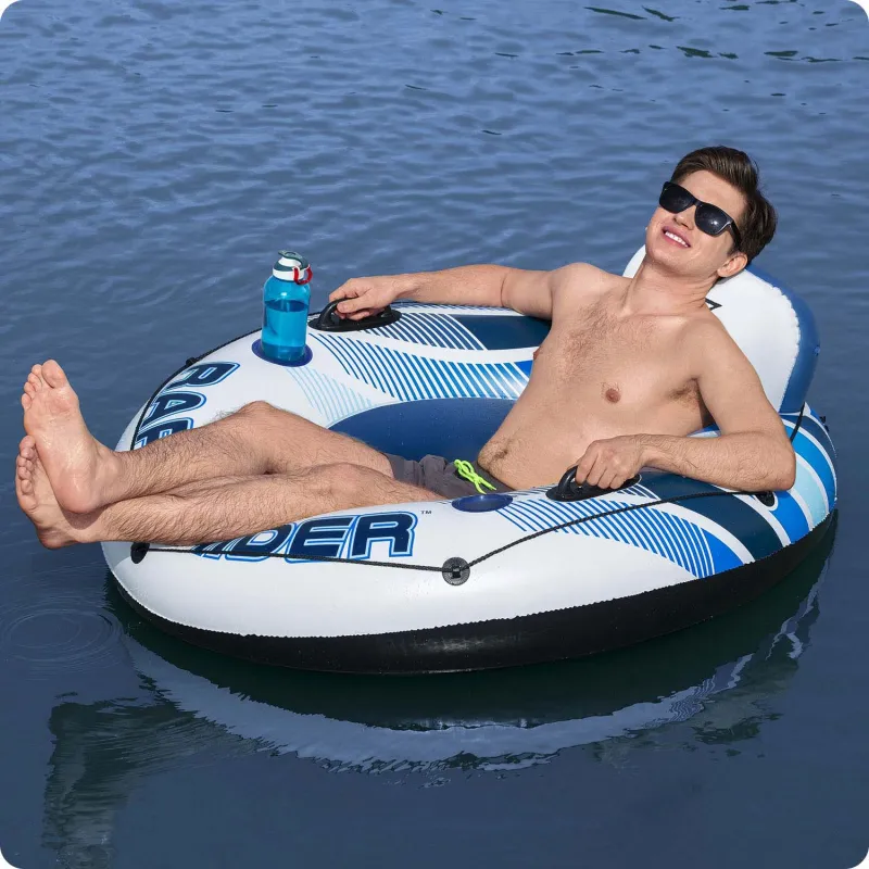 Bunter Rapid Rider Schwimmring, ideal für den Pool und den Strand