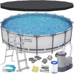 Bestway 56462 Garten-Stahlrahmen-Pool 549 x 122 cm 11in1