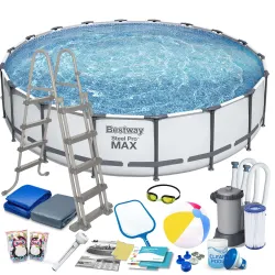 Garten-Stahlrahmen-Pool 549 x 122 cm 18in1 Bestway 56462