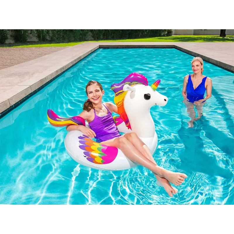 Bunter Schwimmring in Einhornform für Kinder