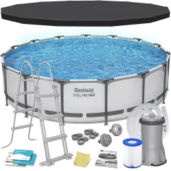 Garten-Stahlrahmenbecken 457 x 107 cm mit 11-teiligem Zubehör Bestway 56488