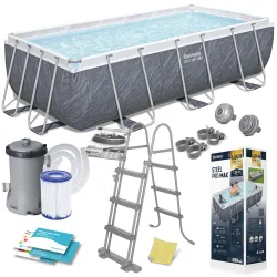 Bestway 404 x 201 x 100 cm Garten-Stahlrahmenbecken 11-in-1 56721