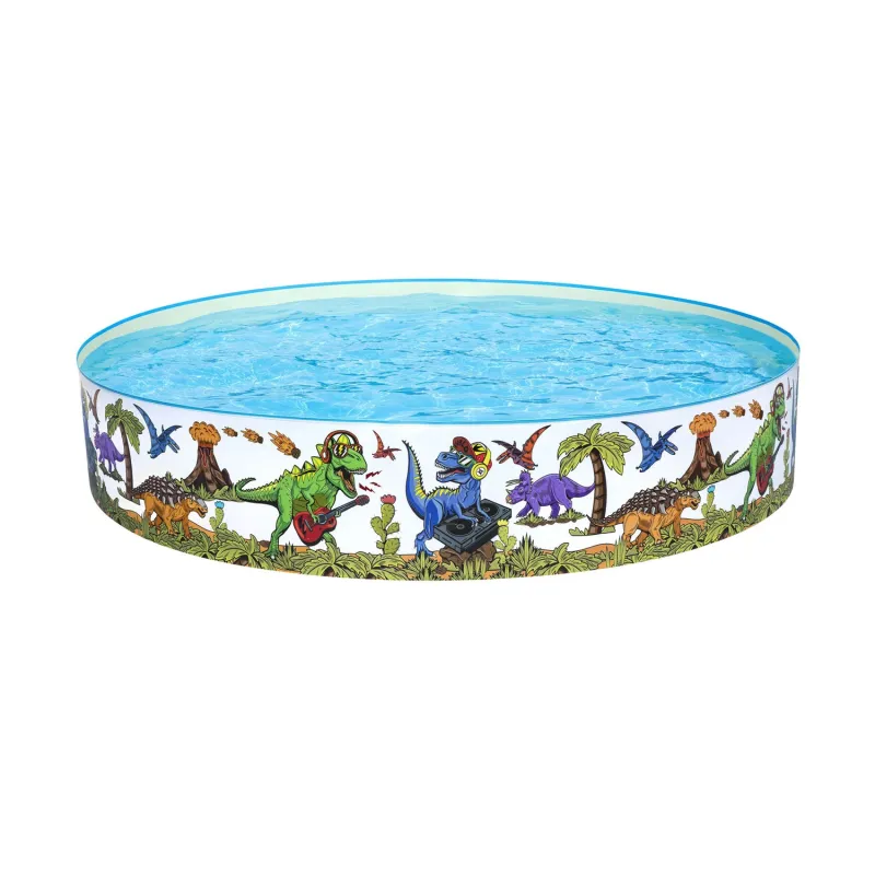 Dinosaurier Gartenpool 244x46cm, bunt und lustig für Kinder