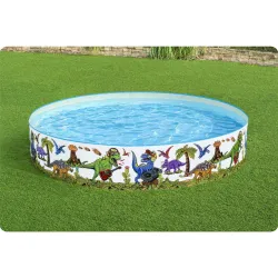 Dinosaurier Gartenpool 244x46cm, ideal für kleine Dinosaurier-Fans