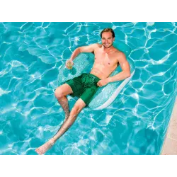 Bestway 43097 Blauer aufblasbarer Schwimmsessel, robust und bequem für den Garten